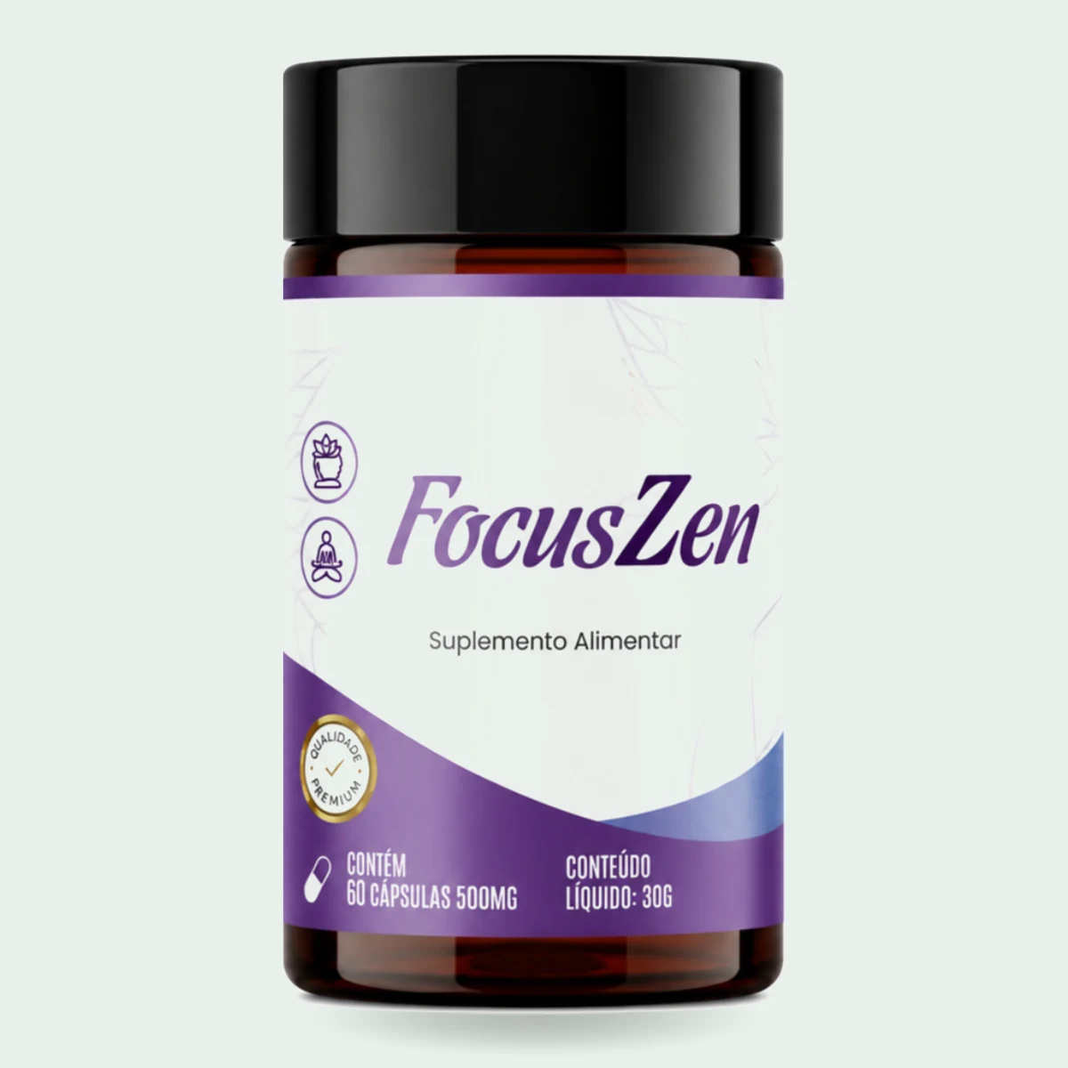 FocusZen Foco, Memória e Relaxamento - 60 Cápsulas de 500mg