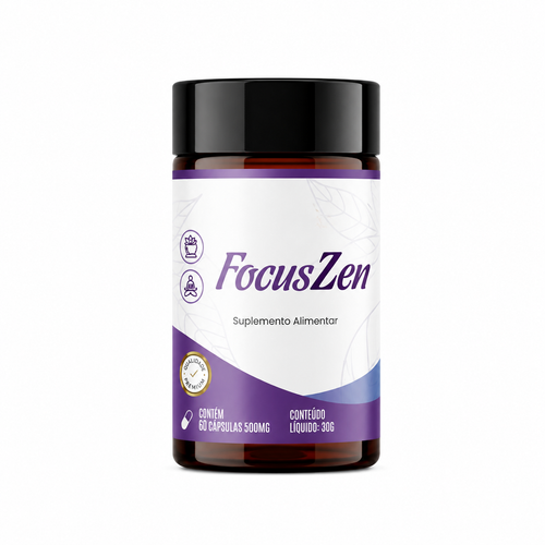 FocusZen Foco, Memória e Relaxamento - 60 Cápsulas de 500mg