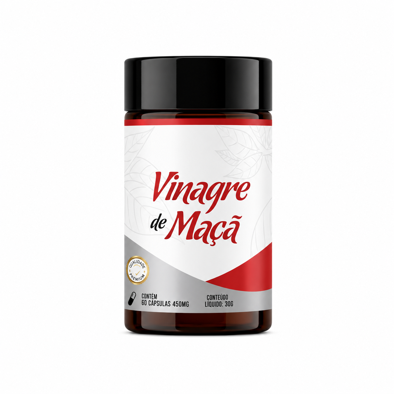 Vinagre de Maçã em Cápsulas - 60 Cápsulas de 450mg